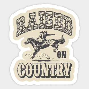 Raised on Country Country Concert T-shirt Sticker